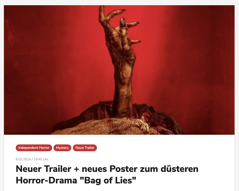 Neuer Trailer + neues Poster zum düsteren Horror-Drama 